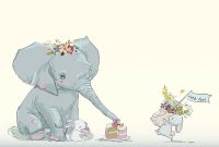 Фреска детская Ortograf Для самых маленьких 32940 Фактура флок FLK Флизелин (4*2,7) Желтый/Разноцветный, Животные — фото 2, Фрески