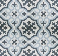 Керамогранит Etili Seramik Venice Sky Blue Black Pre-cut 45x45 см — фото 1, Керамогранит