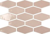 Керамическая плитка Ape Harlequin Pink 07975-0002 настенная 10х20 см — фото 1, Керамическая плитка