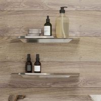 Полка стеклянная Iddis Slide SLISC00i44 Хром — фото 2, Полки для ванной и душа