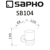 Товар: Стакан для зубных щеток Sapho Samba SB104 Хром - фото 2 Стакан для зубных щеток Sapho Samba SB104 Хром — фото 2, Мыльницы