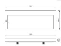 Раковина Boheme Armadi Art Flat 120 859-120 Белая — фото 4, Раковины