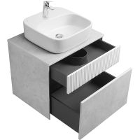 Товар: Тумба под раковину Aquaton Марбл 60 1A276101MH4C0 подвесная Слэйт Белый матовый - фото 5 Тумба под раковину Aquaton Марбл 60 1A276101MH4C0 подвесная Слэйт Белый матовый — фото 5, Мебель для ванной