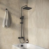 Товар: Душевая система Grossman Style 500.K35.05.210 Черная матовая - фото 7 Душевая система Grossman Style 500.K35.05.210 Черная матовая — фото 7, Душевые стойки