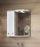 Зеркало со шкафом Vigo Diana 60 L z.DIA.60.L.El с подсветкой Белое — фото 1, Зеркальные шкафы в ванную