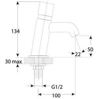 Смеситель для раковины Omnires Y Y1217CR Хром — фото 4, Смесители