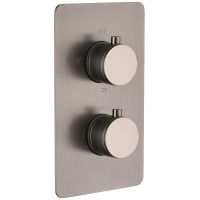 Смеситель для душа Boheme Cell 134-3-GM с термостатом Оружейная сталь — фото 1, Смесители