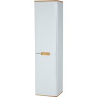 Шкаф пенал Vitra Sento 40 L 60854 подвесной с бельевое корзиной Белый матовый — фото 1, Пеналы для ванной комнаты