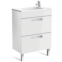 Товар: Тумба под раковину Roca Debba 60 ZRU9302708 подвесная Белая - фото 2 Тумба под раковину Roca Debba 60 ZRU9302708 подвесная Белая — фото 2, Мебель для ванной