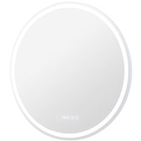 Зеркало Aquanet Оптима 70 304175 с подсветкой с сенсорным выключателем, часами и подогревом — фото 3, Мебель для ванной