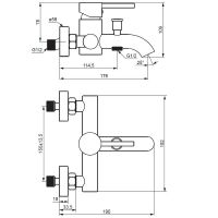 Товар: Смеситель для ванны Damixa Scandinavian Pure 361000000 Хром - фото 4 Смеситель для ванны Damixa Scandinavian Pure 361000000 Хром — фото 4, Смеситель для ванны