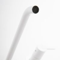 Смеситель для раковины Cezares Leaf LEAF-BLI3L-BIO Белый матовый — фото 7, Смесители