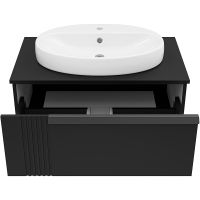 Товар: Тумба с раковиной Brevita Savoy 80 УТ000014894 подвесная Черная матовая - фото 4 Тумба с раковиной Brevita Savoy 80 УТ000014894 подвесная Черная матовая — фото 4, Мебель для ванной