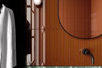 Керамическая плитка Equipe Vitral Caramel Reactive 31167 настенная 5х40 см — фото 2, Керамическая плитка