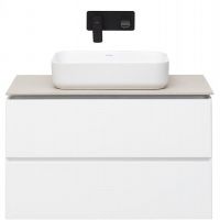 Товар: Тумба под раковину Allen Brau Infinity 85 1.21001.WM подвесная Белая матовая - фото 2 Тумба под раковину Allen Brau Infinity 85 1.21001.WM подвесная Белая матовая — фото 2, Мебель для ванной
