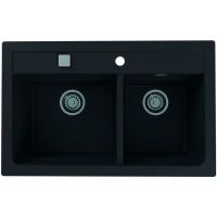 Кухонная мойка Alveus Granital Atrox 50 Carbon G91 790x500 1132002 Угольная — фото 1, Кухонные мойки