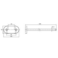 Полотенцедержатель Emco Round 4350 001 40 двойной Хром — фото 5, Полотенцедержатели