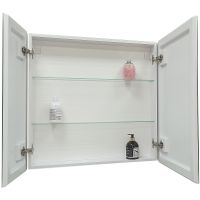 Зеркальный шкаф Континент Emotion LED 80 МВК030 с подсветкой Белый — фото 3, Зеркальные шкафы в ванную