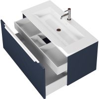 Тумба под раковину Creto Luna 100 17-Bl100 подвесная Blue — фото 4, Тумбы под раковину