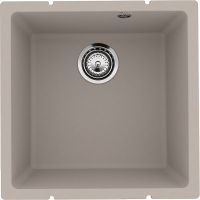 Кухонная мойка Ulgran Quartz Underground 400-02 Лен — фото 1, Кухонные мойки