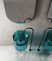 Раковина Abber Kristall 42 AT2704Aquamarin Бирюзовая — фото 2, Раковины подвесные