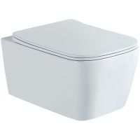 Комплект унитаза Aquatek Либра New AQ1148N-00 с инсталляцией WellWant Standart 50 WWISI111BB с сиденьем Микролифт и Черной матовой клавишей смыва — фото 2, Комплекты унитаз + инсталляция