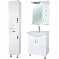 Товар: Шкаф пенал Bellezza Элеганс 35 4628604110121 Белый - фото 2 Шкаф пенал Bellezza Элеганс 35 4628604110121 Белый — фото 2, Мебель для ванной