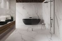 Керамогранит Florina Ceramics Marmogres Statuario Top Honed 9mm M36 120х120 см — фото 3, Керамогранит