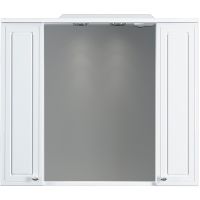 Зеркало со шкафом Damixa RedBlu Palace One 85 M41MPX0851WG с подсветкой Белый — фото 1, Мебель для ванной