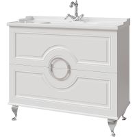 Тумба под раковину Caprigo Valletta 100 35319-SF027 Белая матовая — фото 1, Мебель для ванной