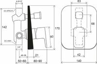 Товар: Смеситель для душа Ravak 10° Free-TD F 061.00 X070134 Хром - фото 2 Смеситель для душа Ravak 10° Free-TD F 061.00 X070134 Хром — фото 2, Смесители