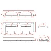 Товар: Раковина Boheme Armadi Art Flat 140 859-140-NM двойная Черный мрамор - фото 5 Раковина Boheme Armadi Art Flat 140 859-140-NM двойная Черный мрамор — фото 5, Раковины