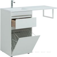 Тумба под раковину Aquanet Токио 120 239290 Белая — фото 5, Мебель для ванной