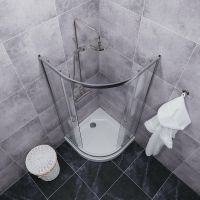 Душевой уголок Triton Альфа-Хром 90х90 Щ0000049613 профиль Хром стекло прозрачное — фото 6, Душевые уголки