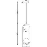 Товар: Подвесной светильник Maytoni Modern Ring MOD013PL-02BS1 Белый Латунь - фото 6 Подвесной светильник Maytoni Modern Ring MOD013PL-02BS1 Белый Латунь — фото 6, Подвесные светильники