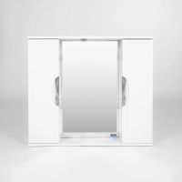 Товар: Зеркало со шкафом VIANT Лима 80 VLIM80-ZSH Белое - фото 2 Зеркало со шкафом VIANT Лима 80 VLIM80-ZSH Белое — фото 2, Зеркальные шкафы в ванную