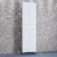 Шкаф пенал СанТа Марс 50 Белый — фото 3, Мебель для ванной