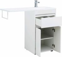 Тумба с раковиной Aquanet Токио 110 R 239207 Белая — фото 2, Мебель для ванной