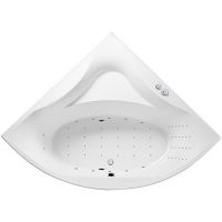 Акриловая ванна Excellent Glamour 150x150 WAEX.GLA15.NANO.CR с гидромассажем — фото 1, Ванны