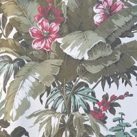 Обои Grandeco Asperia A 55802 Винил на флизелине (0,53*10,05) Серый/Зеленый, Листья/Цветы — фото 1, Обои для стен