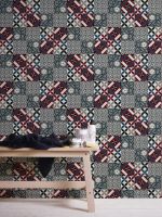 Обои AS Creation New Life 37684-4 Винил на флизелине (0,53*10,05) Красный/Синий, Орнамент — фото 4, Обои для стен