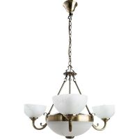 Люстра Artelamp Windsor A3777LM-3-2AB Белая Античная бронза — фото 1, Люстры