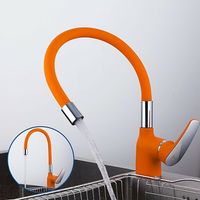 Смеситель для кухни Frap F4453-02 Оранжевый — фото 8, Смесители для кухни