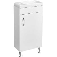 Тумба под раковину Stella Polar Концепт 40 SP-00000232 Белая — фото 1, Тумбы под раковину