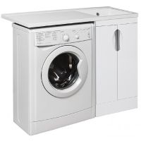 Тумба под раковину Runo Лира 105 00-00000144 Белая — фото 2, Тумбы под раковину