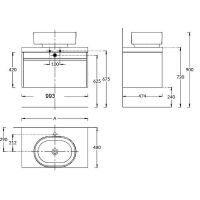 Товар: Тумба под раковину Kerama Marazzi Modula 100 MO.100.1+1\WHT подвесная Белая глянцевая - фото 4 Тумба под раковину Kerama Marazzi Modula 100 MO.100.1+1\WHT подвесная Белая глянцевая — фото 4, Тумбы под раковину