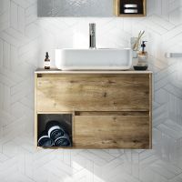 Товар: Тумба с раковиной STWORKI Карлстад 75 425315 подвесная Дуб рустикальный - фото 8 Тумба с раковиной STWORKI Карлстад 75 425315 подвесная Дуб рустикальный — фото 8, Мебель для ванной