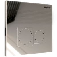 Клавиша смыва beWash Bona P02SC 500RZVP0200PK0000001 Хром глянцевый — фото 1, Комплектующие для душевого оборудования