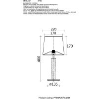 Настольная лампа Crystal Lux Primavera LG1 Chrome Серебро Прозрачный Хром — фото 3, Настольные лампы