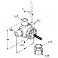 Товар: Душевая система Kludi Bozz 386340576 Хром - фото 16 Душевая система Kludi Bozz 386340576 Хром — фото 16, Встраиваемые душевые комплекты